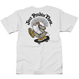 C1RCA Pushin' White T-Shirt | ChutingStar Skydiving Gear